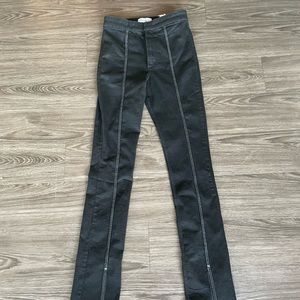 NWT ZARA black split leg jeans